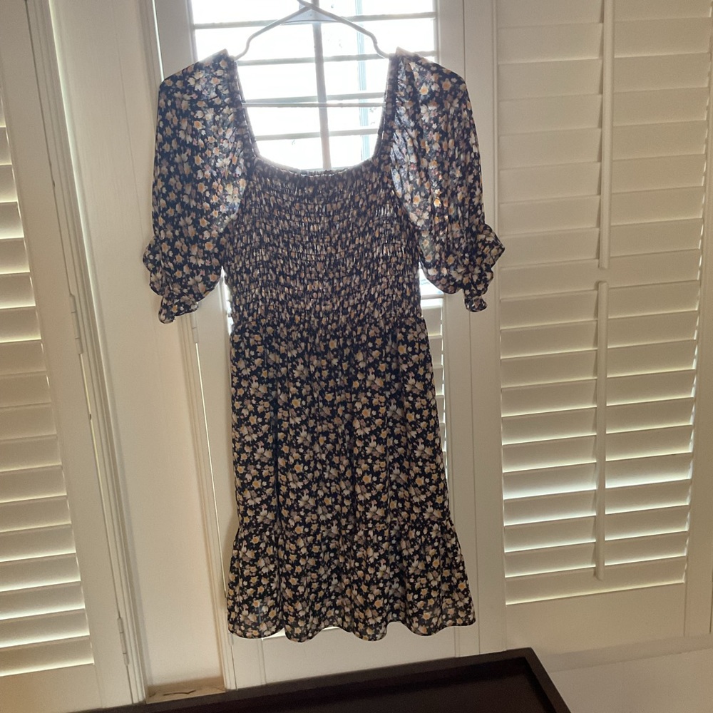 Lola Grace Black Floral Dress  XS